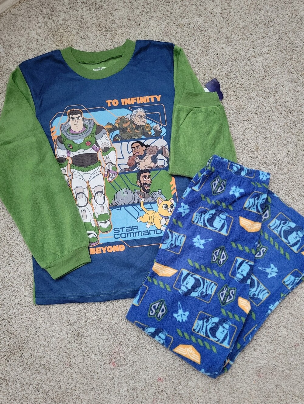 Buzz Lightyear Boys Fleece Pajamas